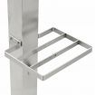 vidaXL Garden Water Column Stainless Steel Square 95 cm