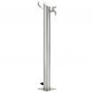 vidaXL Garden Water Column Stainless Steel Round 95 cm