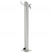 vidaXL Garden Water Column Stainless Steel Round 95 cm