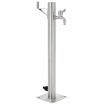 vidaXL Garden Water Column Stainless Steel Round 65 cm