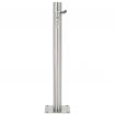 vidaXL Garden Water Column Stainless Steel Round 65 cm