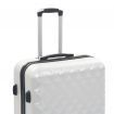 vidaXL Hardcase Trolley Set 3 pcs Bright Silver ABS