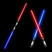 Laser Sword for Kids, Double Bladed Light Saber Toy with Sounds (Motion Sensitive)-7 Colors-26inch-Perfect for Party