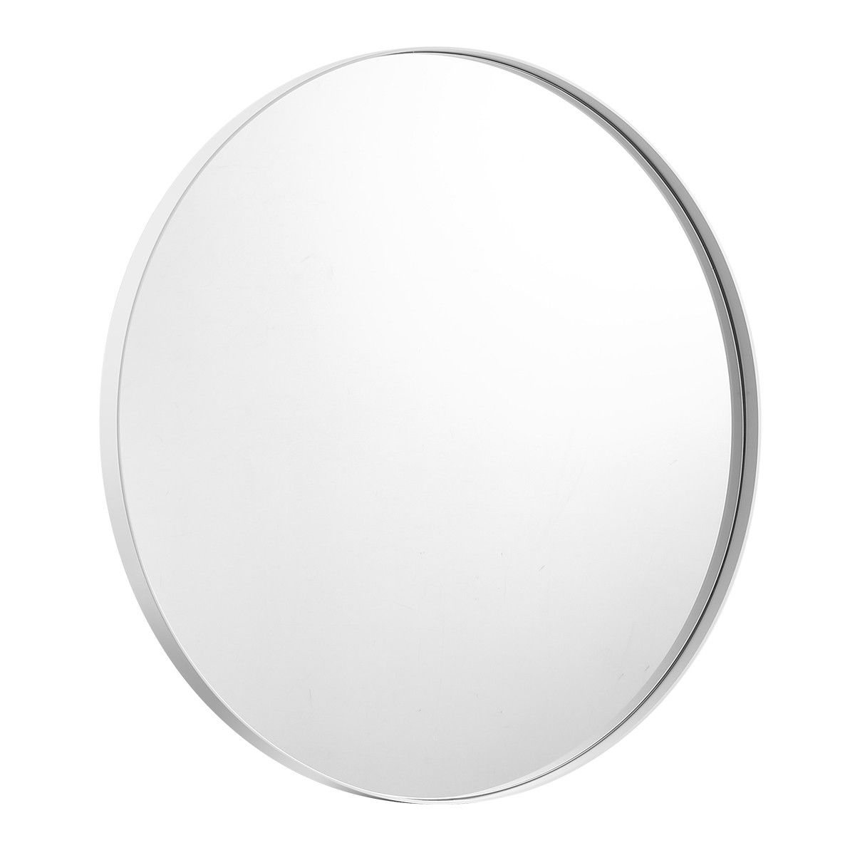 White Large Round Mirror Decorative Wall Mirror 80cm Crazy Sales