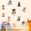 3D Wall Stickers Dogs PVC Self Adhesive Removable DIY Decoration 4 collections