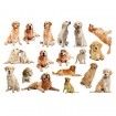 3D Wall Stickers Dogs PVC Self Adhesive Removable DIY Decoration Golden Retriever