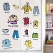 Boys Clothing Label and Alphabet Wall Sticker  Wardrobe Classification Tips Storage Organizing Nursery Room Decor