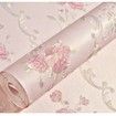 3D Self Adhesive Floral Pattern  Non-Woven Wall Paper 53CMX5M Lt.Pink