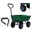 Garden Tipping Hand Cart 300 kg 75L Green