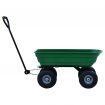 Garden Tipping Hand Cart 300 kg 75L Green