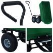 Garden Tipping Hand Cart 300 kg 75L Green