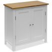 Cupboard 70x35x75 cm Solid Oak Wood