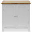 Cupboard 70x35x75 cm Solid Oak Wood