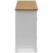 Cupboard 70x35x75 cm Solid Oak Wood
