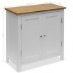 Cupboard 70x35x75 cm Solid Oak Wood