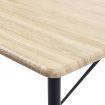 Bar Table Oak 120x60x110 cm MDF