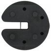 Gazebo Weight Plates 4 pcs Black 220x30 mm Concrete