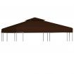 vidaXL 2-Tier Gazebo Top Cover 310 g/cubic metre 3x3 m Brown