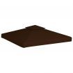 vidaXL 2-Tier Gazebo Top Cover 310 g/cubic metre 3x3 m Brown