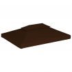 vidaXL 2-Tier Gazebo Top Cover 310 g/cubic metre 4x3 m Brown