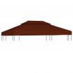 vidaXL 2-Tier Gazebo Top Cover 310 g/cubic metre 4x3 m Terracotta