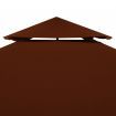 vidaXL 2-Tier Gazebo Top Cover 310 g/cubic metre 4x3 m Terracotta