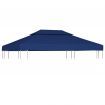 2-Tier Gazebo Top Cover 310 g/m? 4x3 m Blue