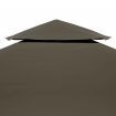 2-Tier Gazebo Top Cover 310 g/m? 4x3 m Taupe