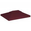 2-Tier Gazebo Top Cover 310 g/m? 4x3 m Bordeaux