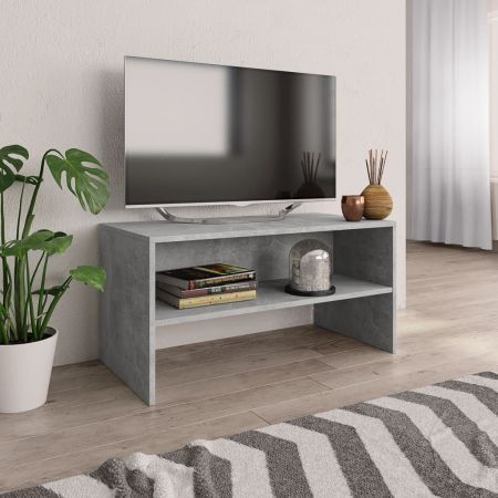 TV Cabinet Concrete Grey 80x40x40 cm Chipboard