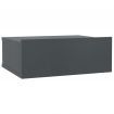 Floating Nightstand Grey 40x30x15 cm Chipboard