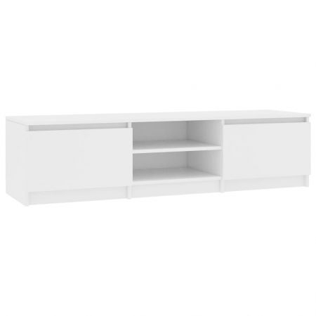 TV Cabinet White 140x40x35.5 cm Chipboard