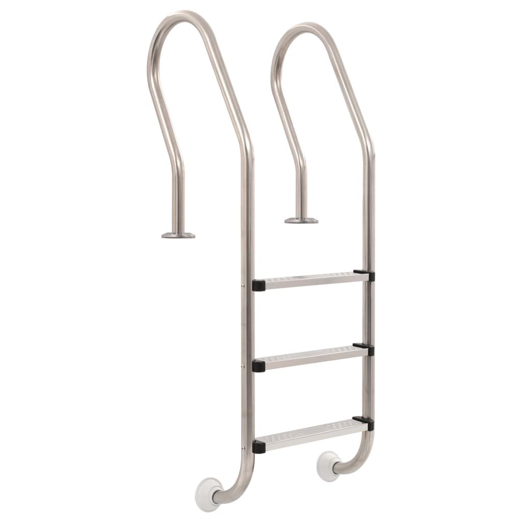 Pool Ladder 3 Steps Stainless Steel 120 cm