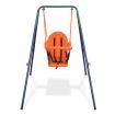 Toddler Swing Set with Safety Harness Orange