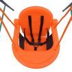 Toddler Swing Set with Safety Harness Orange