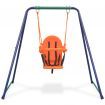 2-in-1 Single Swing and Toddler Swing Orange