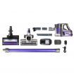 Devanti Handheld Vacuum Cleaner Cordless Roller Brush Head 150W Purple