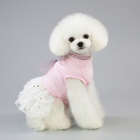 Pet Dress Dog Lace Skirt Lace  Wedding Party