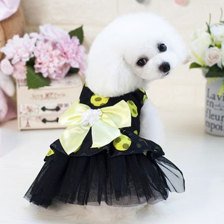 Pet Dress Dog Lace Skirt Lace  Wedding Party