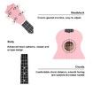 Soprano Ukulele 21 Inch Bundle 4 Strings Musical Instrument w/ Gig Bag Pink Melodic