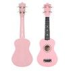 Soprano Ukulele 21 Inch Bundle 4 Strings Musical Instrument w/ Gig Bag Pink Melodic