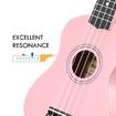 Soprano Ukulele 21 Inch Bundle 4 Strings Musical Instrument w/ Gig Bag Pink Melodic