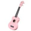 Soprano Ukulele 21 Inch Bundle 4 Strings Musical Instrument w/ Gig Bag Pink Melodic