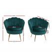 Artiss Armchair Velvet Green Callista