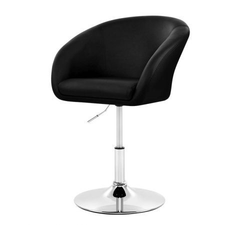 Artiss Bar Stools Accent Chairs Kitchen Bar Stool Swivel Gas Lift Leather Black Crazy Sales
