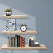 Artiss Floating Wall Shelf Set of 3 Oak