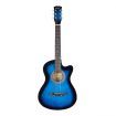 Melodic 38 Inch Folk Dreadnought Acoustic Guitar Pack Classical Cutaway Blue