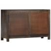 Sideboard with Carved Design 110x35x70 cm Solid Mango Wood