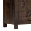 Sideboard with Carved Design 110x35x70 cm Solid Mango Wood