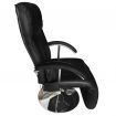 TV Massage Chair Black Faux Leather